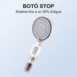 Infografia: botó stop, estalvia aigua